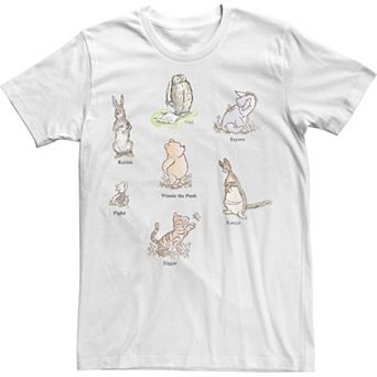 Disney's Winnie The Pooh Men's Classic Group Shot Tee