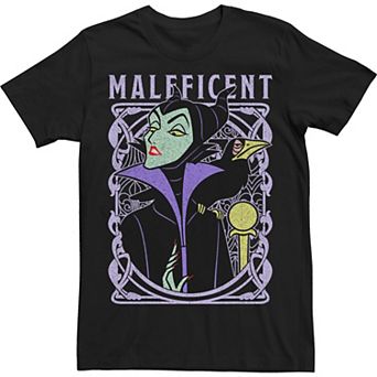 Disney's Sleeping Beauty Maleficent Men's Old School Poster Tee