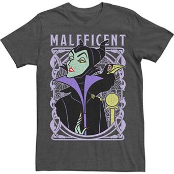 Disney's Sleeping Beauty Maleficent Men's Old School Poster Tee