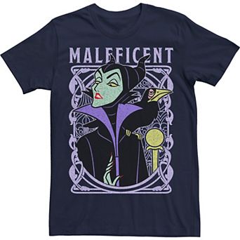 Disney's Sleeping Beauty Maleficent Men's Old School Poster Tee