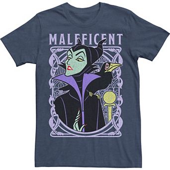 Disney's Sleeping Beauty Maleficent Men's Old School Poster Tee