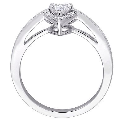 Stella Grace Sterling Silver 1/3 Carat T.W. Diamond Engagement Ring