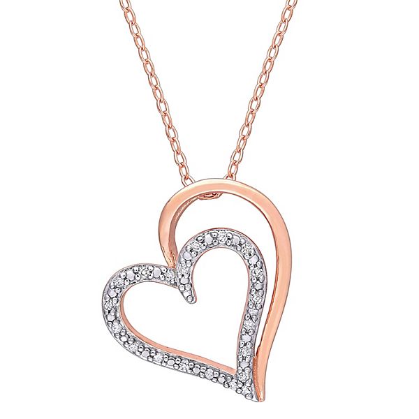 Rose gold necklace deals kohls