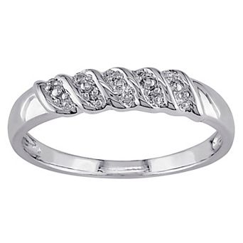 Stella Grace Sterling Silver Braided Design Wedding Band
