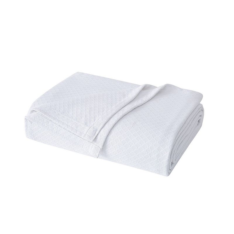 Charisma Deluxe Woven Blanket, White, King