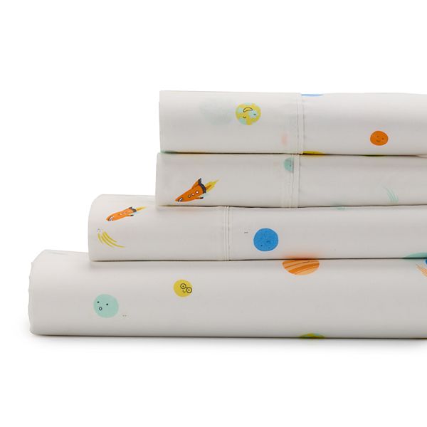 The Big One Kids™ 275 Thread Count Sheet Set or Pillowcases - Happy Space (FULL SET)