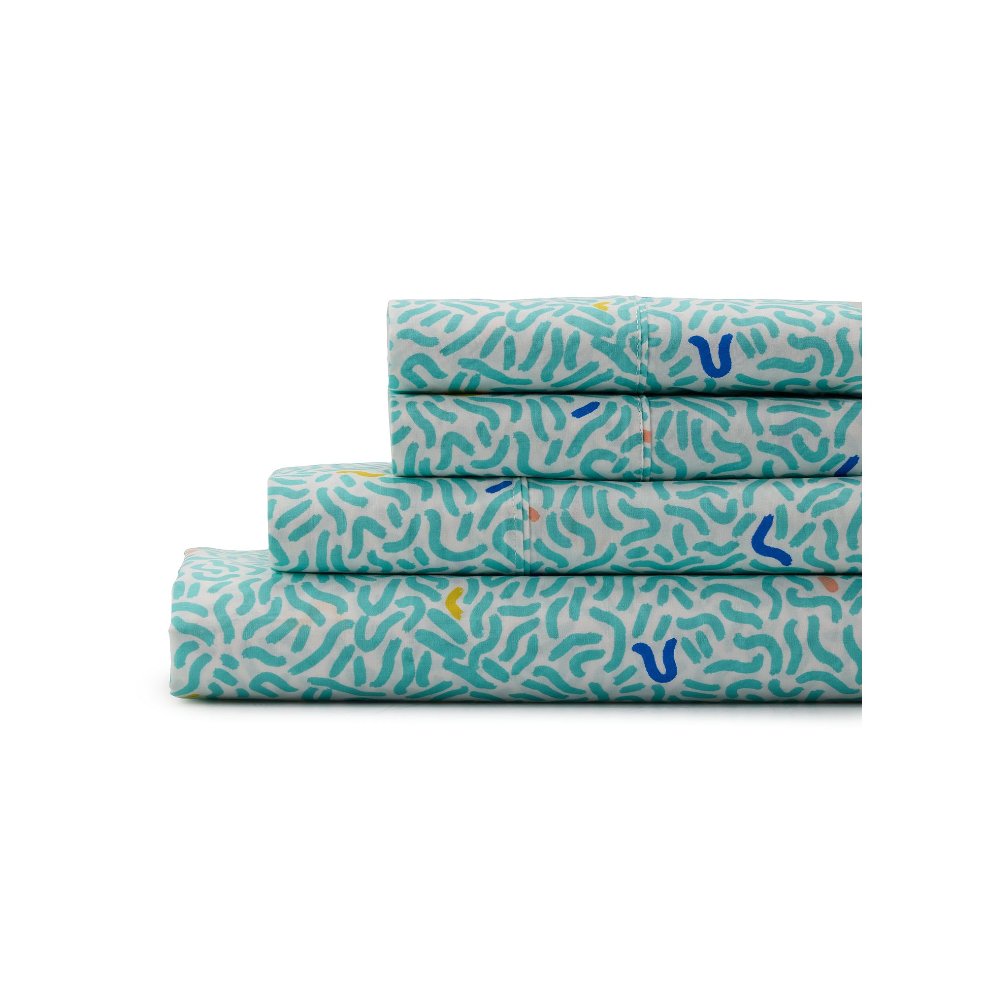 The Big One Kids™ 275 Thread Count Sheet Set or Pillowcases, Squiggles