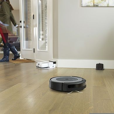 iRobot Roomba i3 Wi-Fi Connected Robotic Vacuum (3158) + Exclusive Bundle: Virtual Wall & 3 Extra High-Efficiency Filters