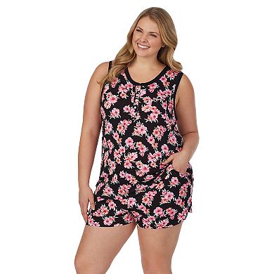 Plus Size Cuddl Duds® Pajama Tank & Pajama Shorts Set