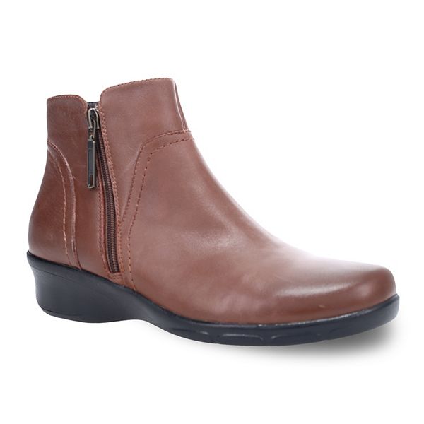 Propet Waverly Women's Leather Ankle Boots - Brown (9.5)
