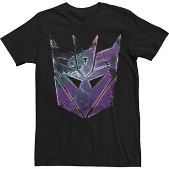 Men's Transformer Decepticon Face Badge Big Face Tee