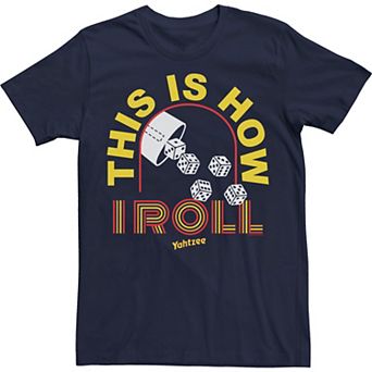 Men's Yahtzee Yellow This Is How I Roll Tee