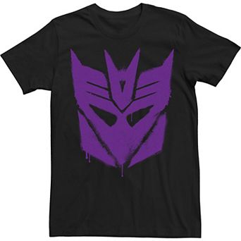 Men's Transformer Decepticon Graffiti Logo Big Face Tee