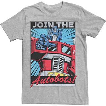 Men's Transformers Optimus Prime Join The Autobots Poster Tee