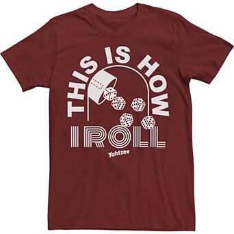 Men's Yahtzee Yellow This Is How I Roll Tee