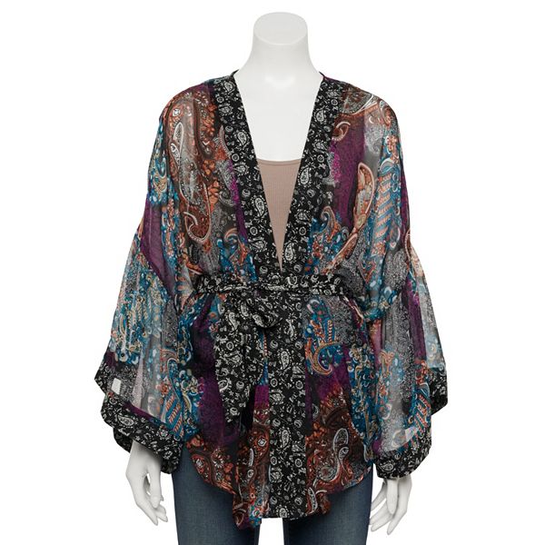 Women's Sonoma Goods For Life® Paisley Printed Belted Kimono