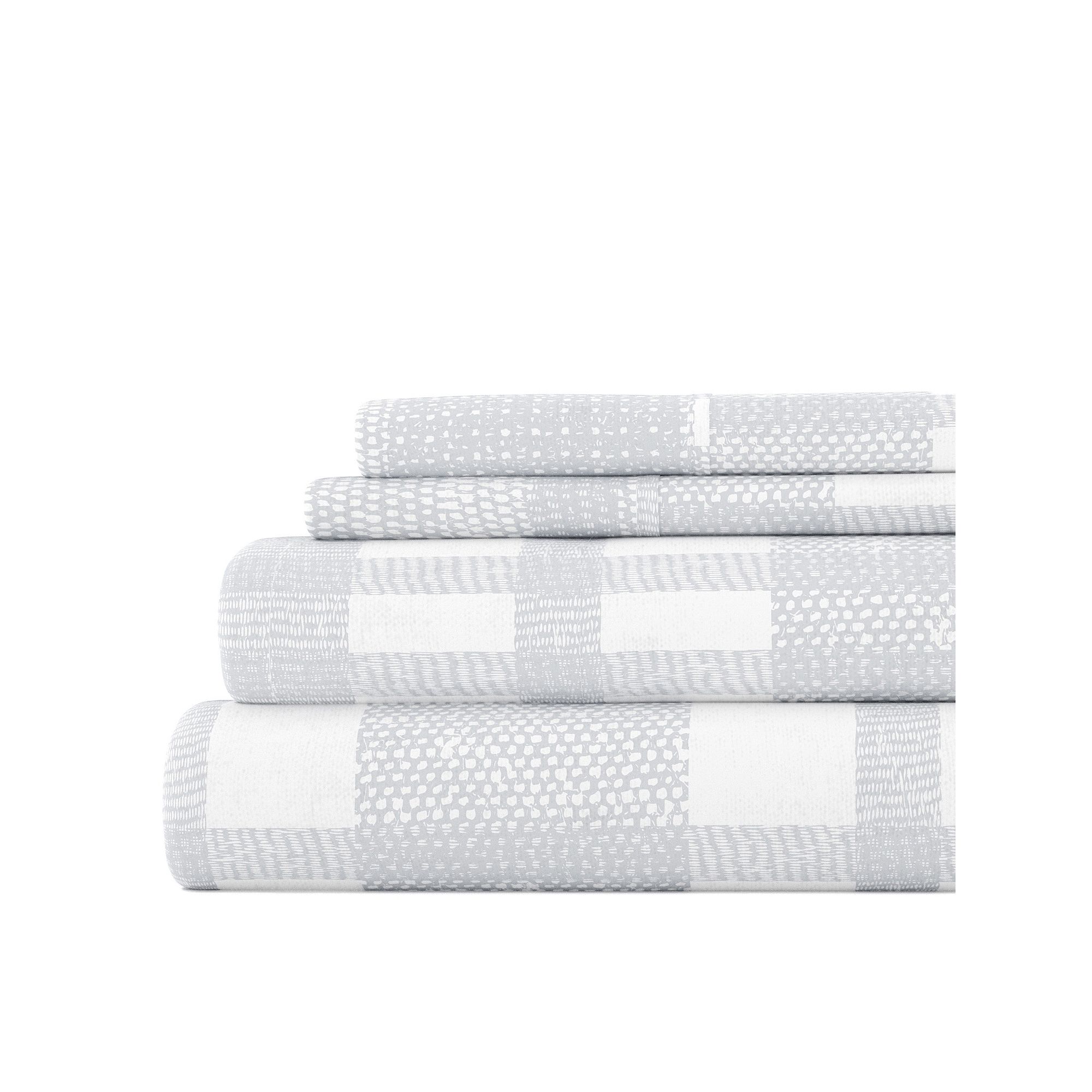 Home Collection Premium Flannel Sheet Set, Blue Woven