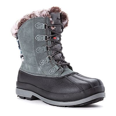 Smith\'s Waterproof Gray/Berry‎ Duck Boots with Thinsulate Size 9 Smith main image 3