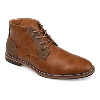 VANCE Franco Men's Plain Toe Chukka Boots