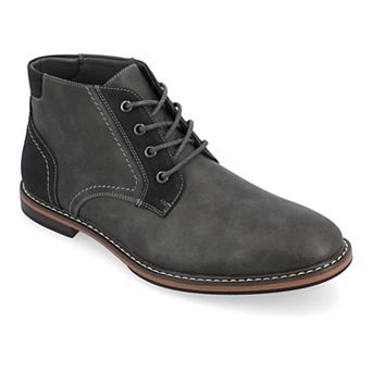 VANCE Franco Men's Plain Toe Chukka Boots
