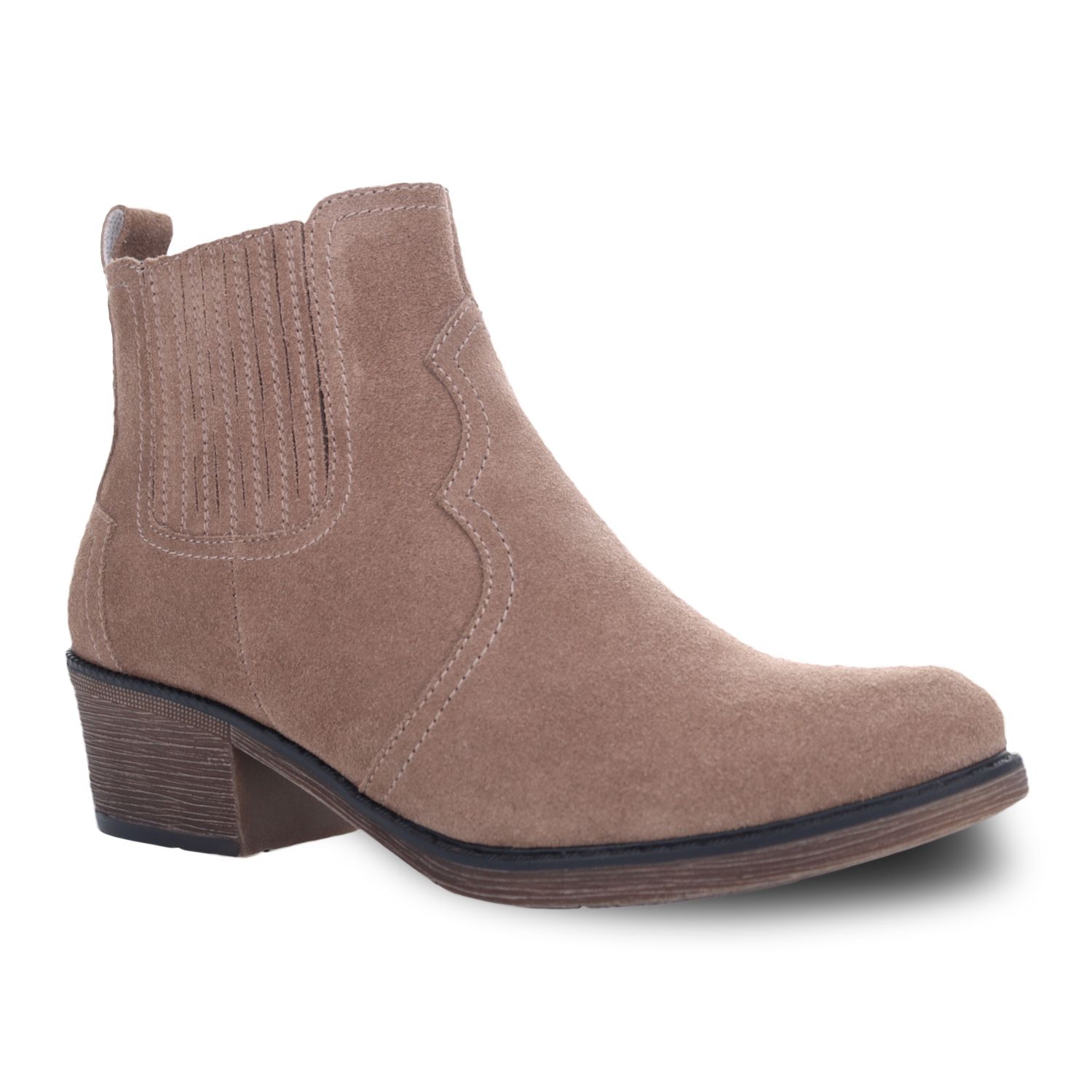 Propet Reese Women's Suede Ankle Boots - Frappe (7.5 N)