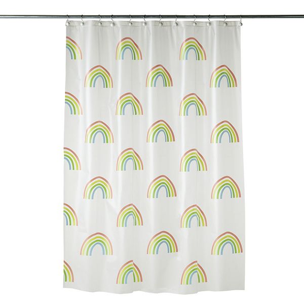 Skl Home Rainbow Shower Curtain, 90s Cartoon Shower Curtain