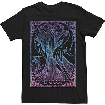 Disney's Sleeping Beauty Maleficent Men's Tarot Poster Tee