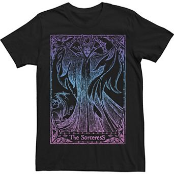 Disney's Sleeping Beauty Maleficent Men's Tarot Poster Tee
