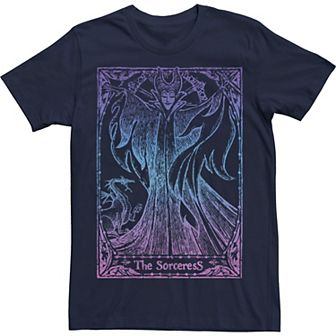 Disney's Sleeping Beauty Maleficent Men's Tarot Poster Tee