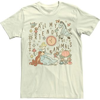 Disney's Cinderella All My Friends Are Animals Men's Tee