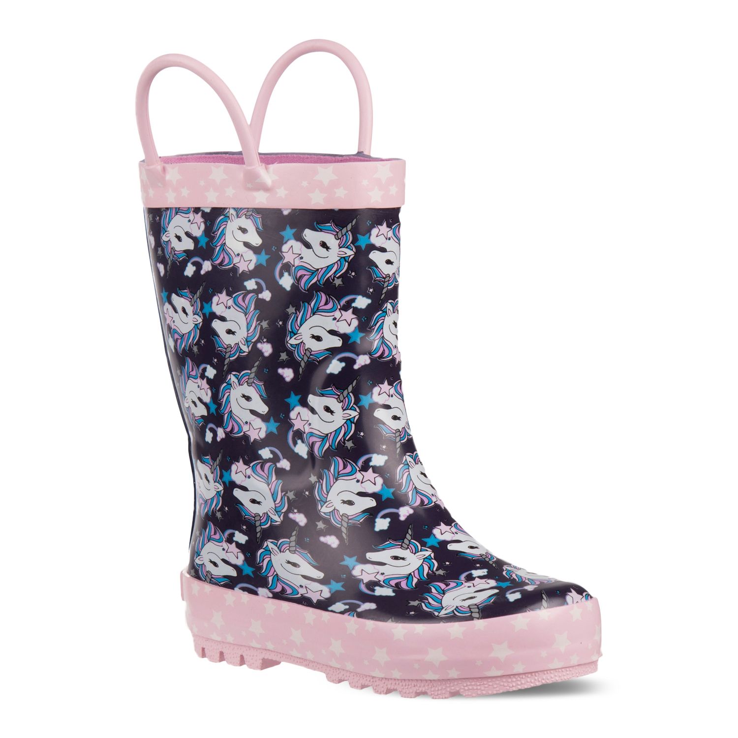 girls unicorn rain boots