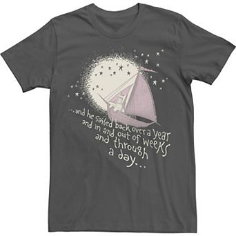 Men's Where The Wild Things Are And He Sailed Movie Quote Tee