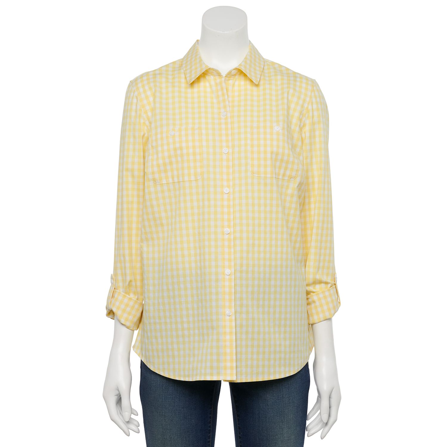 kohls yellow blouse