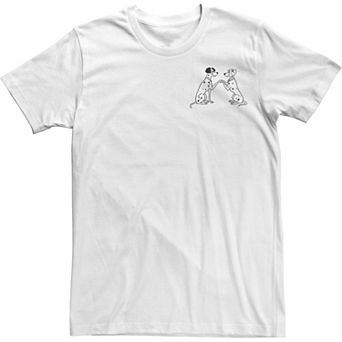 Disney's 101 Dalmatians Pongo And Perdita Left Chest Men's Tee