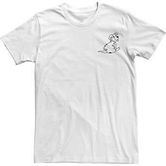 Disney's 101 Dalmatians Rolly Left Chest Men's Tee