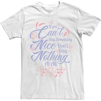 Disney's Bambi If You Can't Say Something Nice Quote Men's Tee