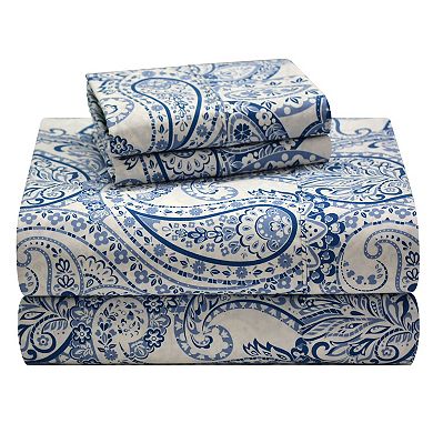 Pointehaven BoHo Paisley Sheet Set with Pillowcases