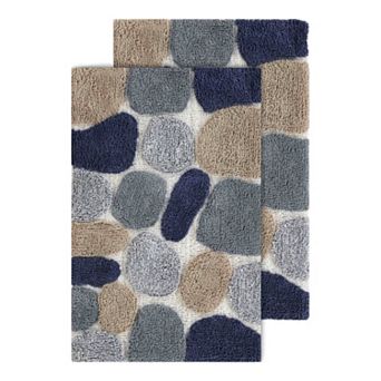 Chesapeake Pebbles 2-pack Safari Bath Rug Set