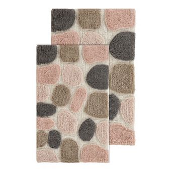 Chesapeake Pebbles 2-pack Safari Bath Rug Set