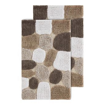 Chesapeake Pebbles 2-pack Safari Bath Rug Set