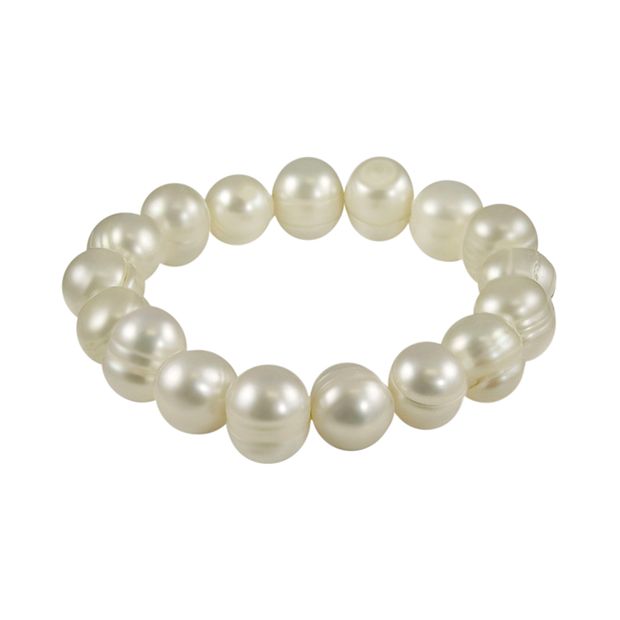 Bracciale Elasticizzato In Perle D'Acqua Dolce Naturali 8-9mm – Multicolore, Stile Barocco