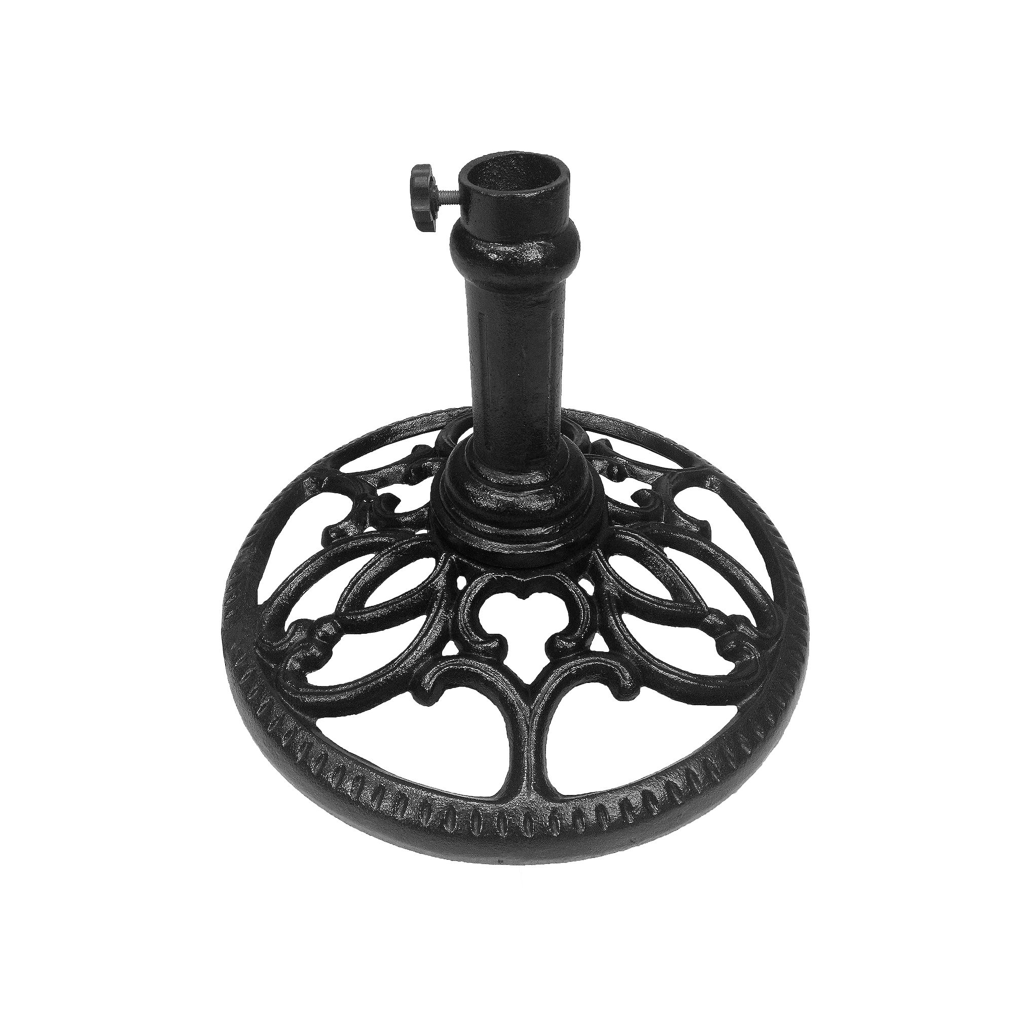 Round Steel Umbrella Stand, Black