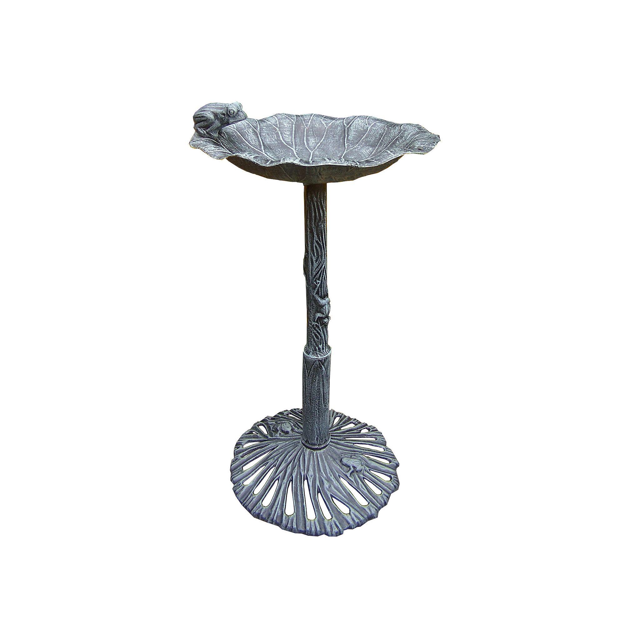 Oakland Living Frog Green Birdbath - Outdoor, Verdi Green