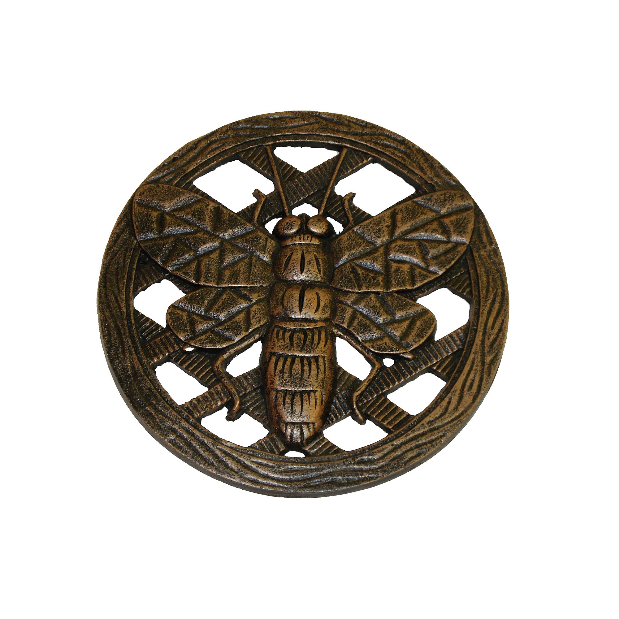 Oakland Living Bee Garden Stepping Stone - Outdoor, Antique Bronze