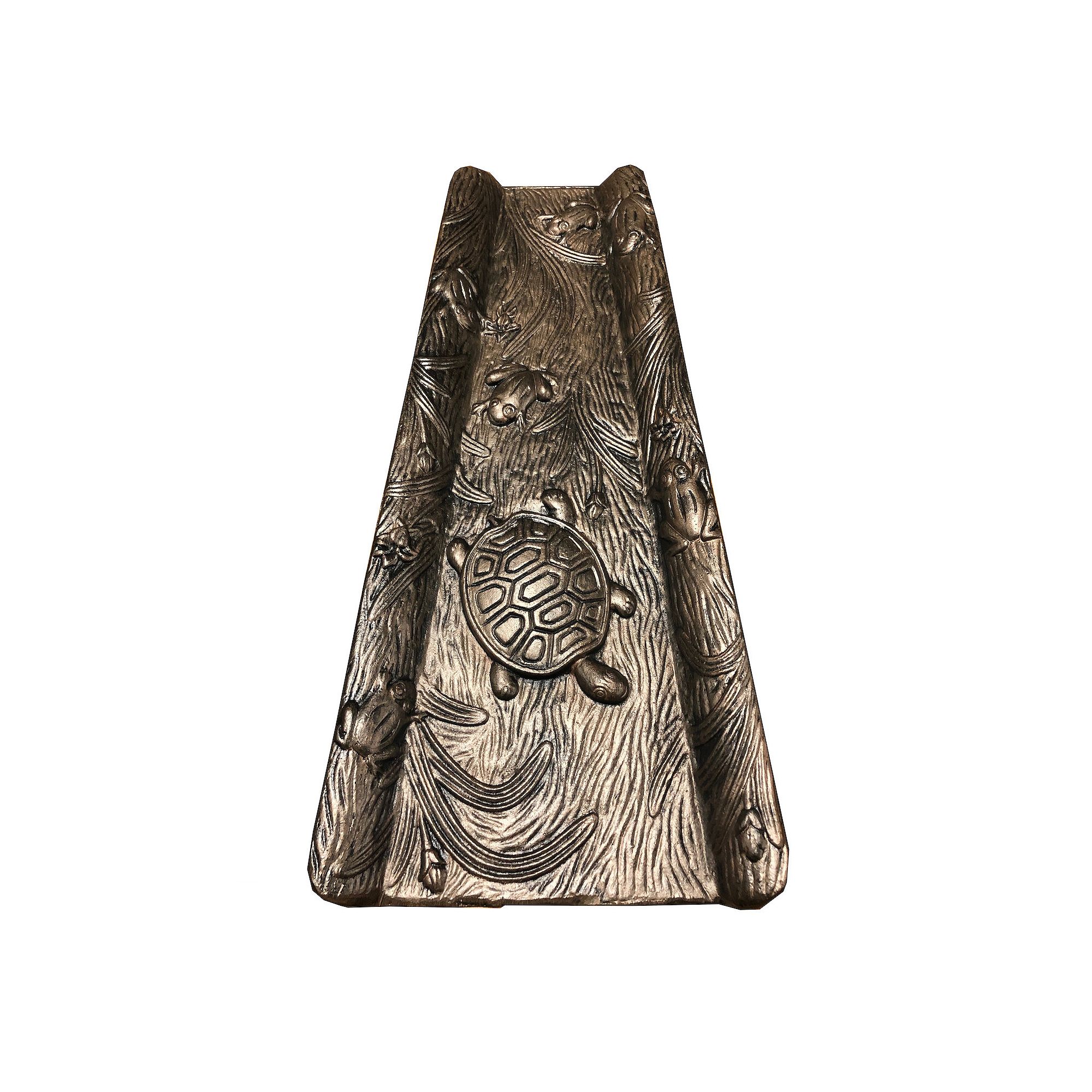 Oakland Living Frog & Turtle Downspout Splash Block - Outdoor, Antique Bron