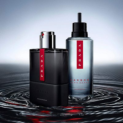 Prada Luna Rossa Carbon Eau de Parfum Travel Spray with Licorice