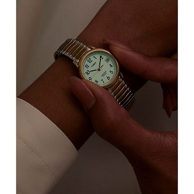 Timex® Easy Reader® Women's Two Tone Expansion Band Watch - T2H381JT