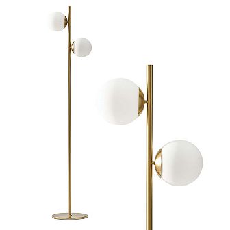 Brightech Sphere 65" Led Modern Tree Floor Lamp With Frosted Globes