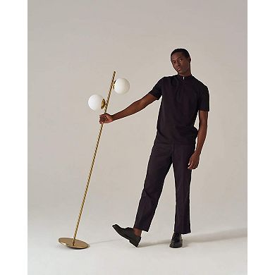 Brightech Sphere 65" Led Modern Tree Floor Lamp With Frosted Globes