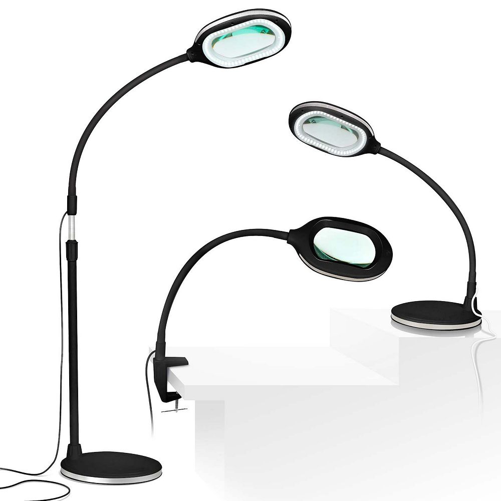 Brightech Lightview Pro Led 3-in-1 Magnifier Floor Or Desk Lamp (1.75x) 3  Diopter, image size:1000x1000
